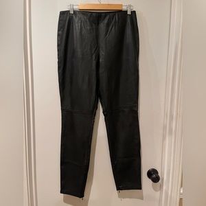 A.N.A. Faux Leather Leggings/Pull-On Pants Size Large